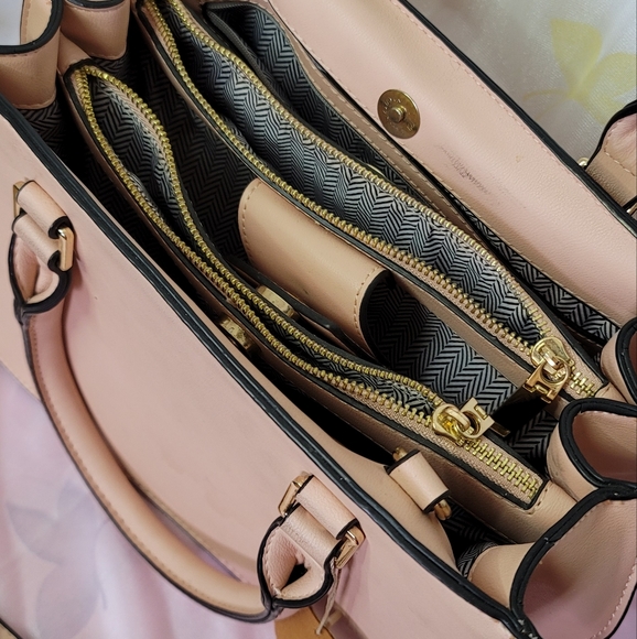 Isabelle Dusty Pink Vegan Leather Bag - Picture 2 of 5